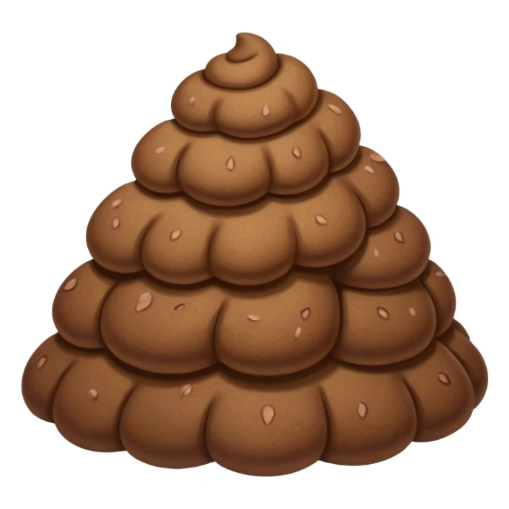 Poop coming out of a butt sticker