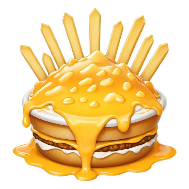 Drippy cheese zesty fries sticker