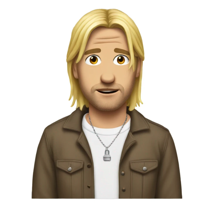 make me a Court Cobain style emoji  sticker