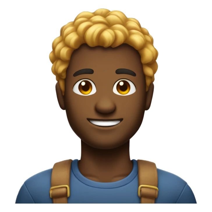 personagem masculino, de pele clara, com cabelo em topete, gordinho sticker