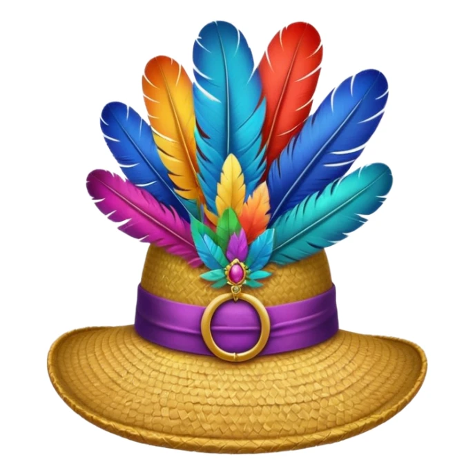  Clown feathered hat just give me feathered hat  sticker