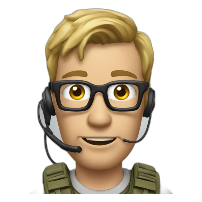 geek joue a call of duty sticker