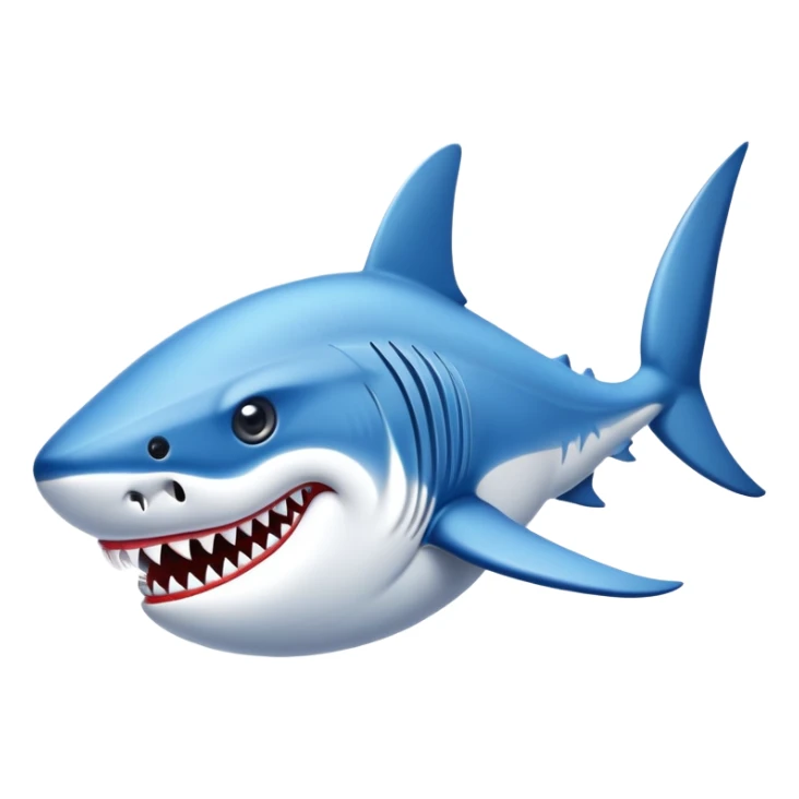 Tiburón con zapatos Nike azules  sticker