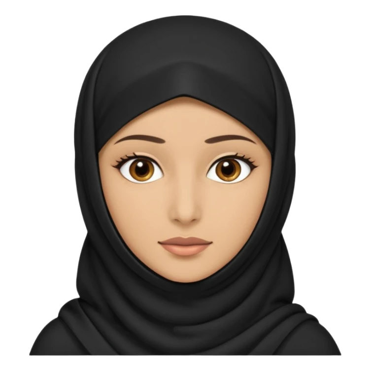 Muslim woman with niqab sticker