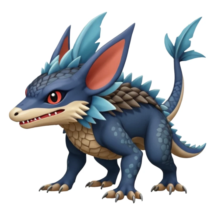  exotic Fakémon-Pokémon-Trico-Nargacuga-Vernid-creature sticker