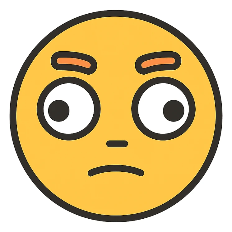 one eye looking left, the other eye looking right, minimal, flat design, white background sticker