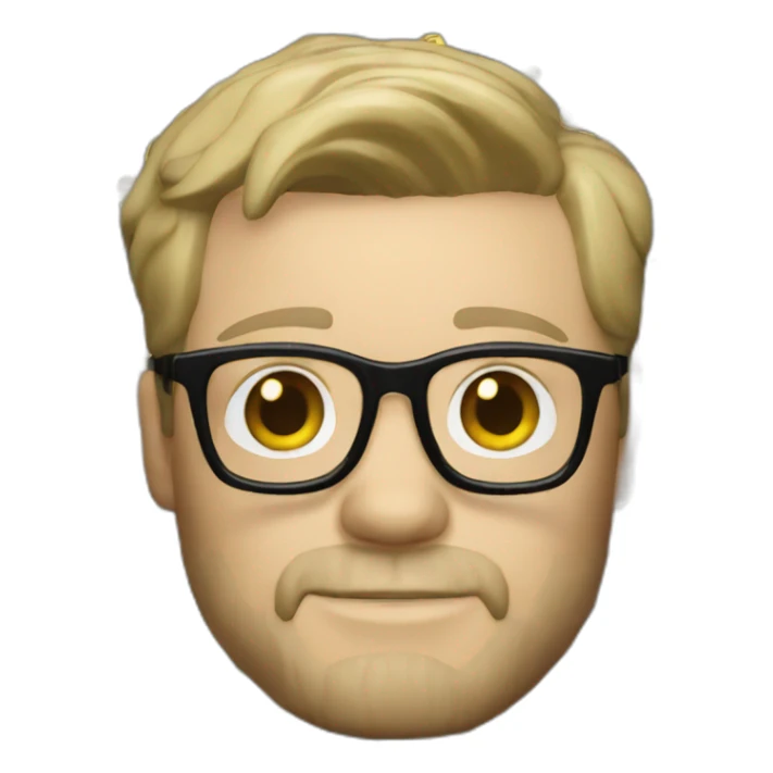 funko Pop 36 year old white male with glasses sticker