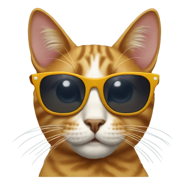 Cat with sunglasses sticker