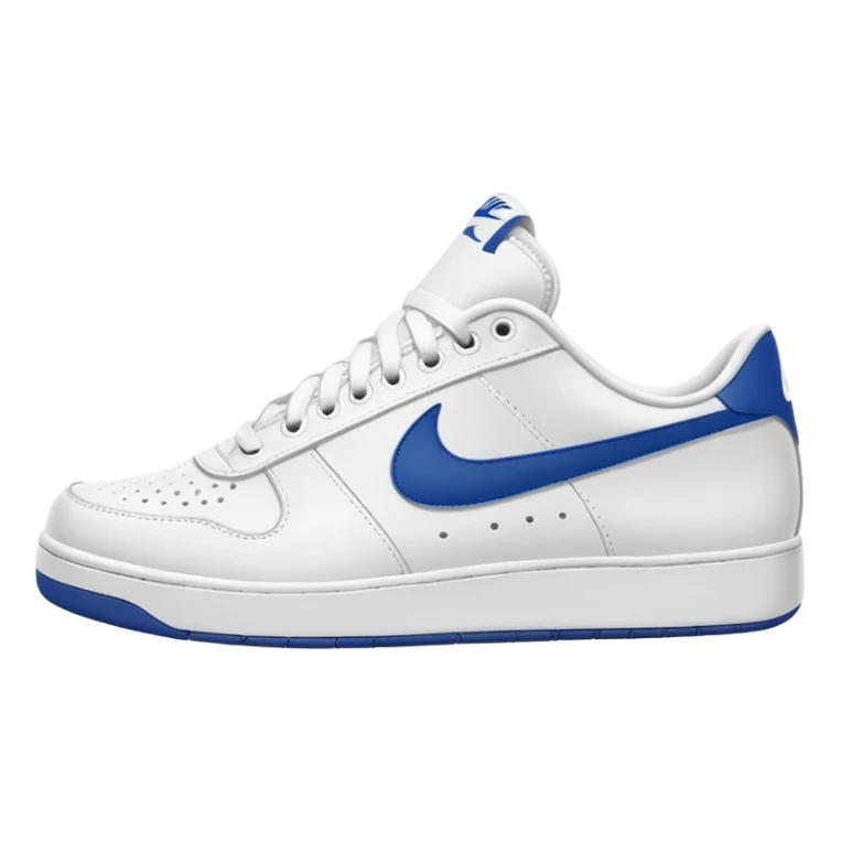 nike white low top tennis shoe sticker