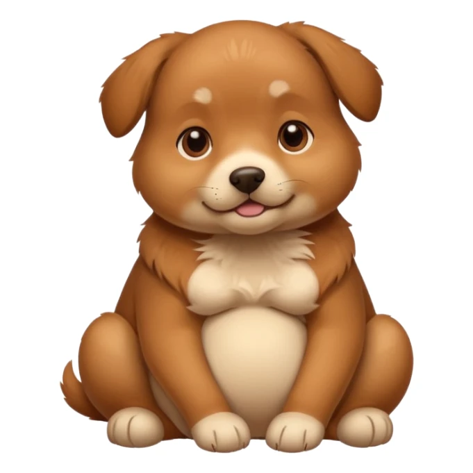 pregnant dog holding its belly sticker