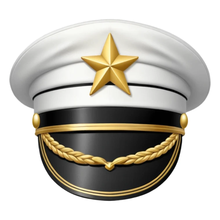 captain hat sticker