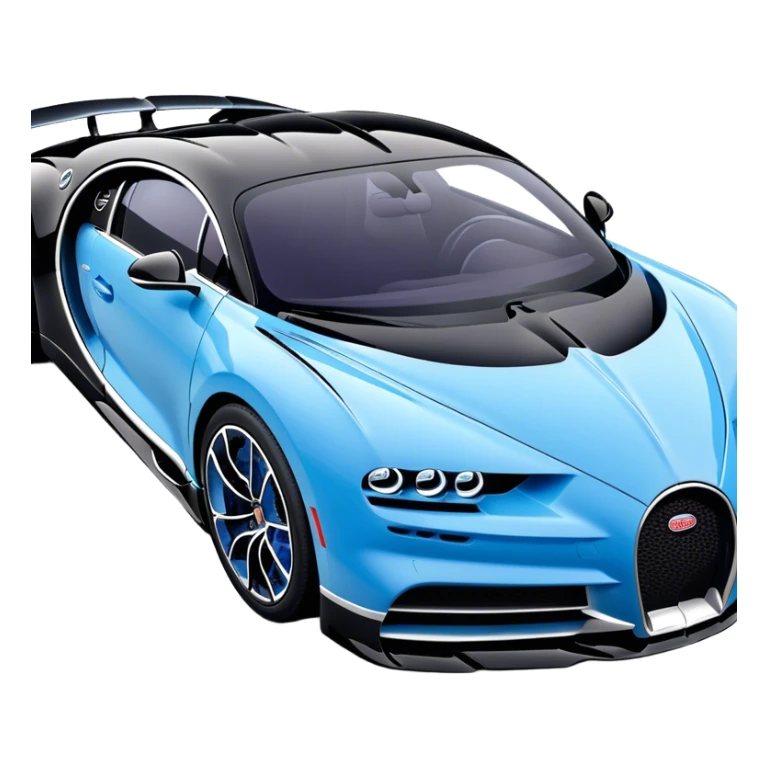 Bugatti Chiron - Bugatti (Model Year: 2022) (Iconic colour: Blue and black) sticker