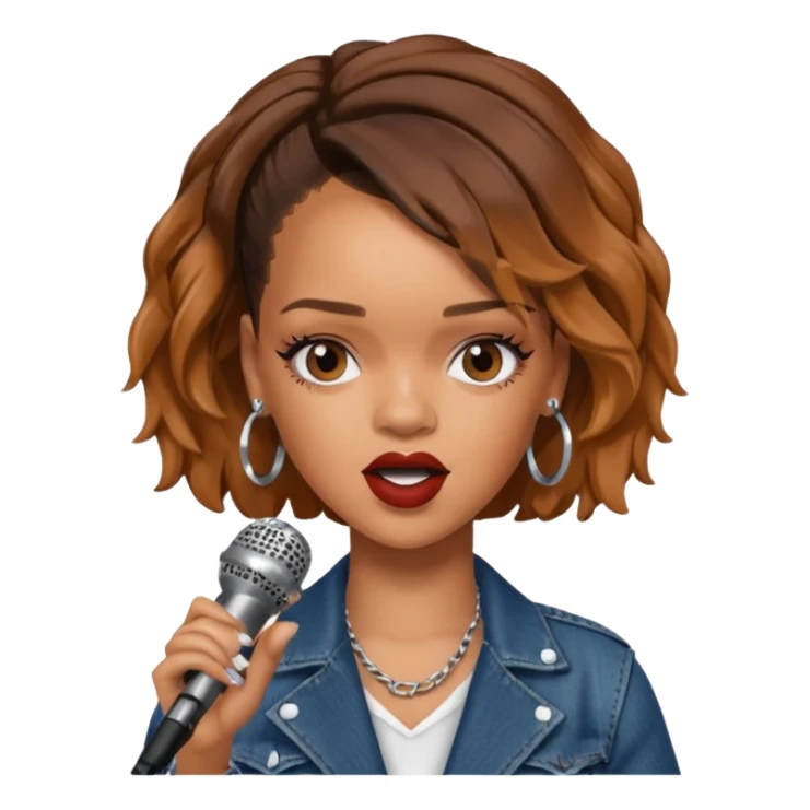 Rihanna singing sticker
