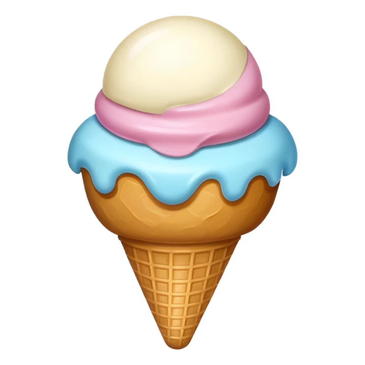 ice cream ball sticker