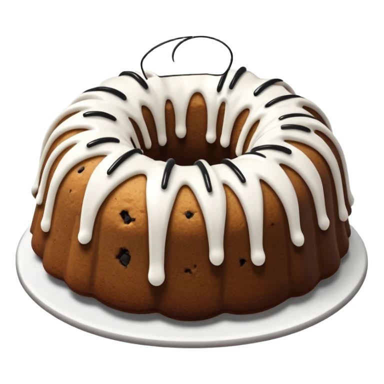 Bundt Cookies & cream cake and white frosting  sticker