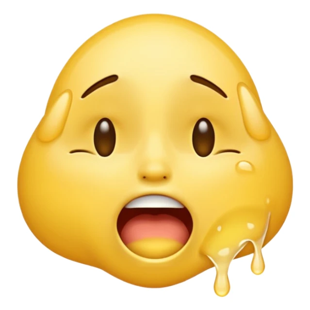 crying laughing emoji, extremely exaggerated, tears streaming, mouth wide open, eyes squeezed shut sticker