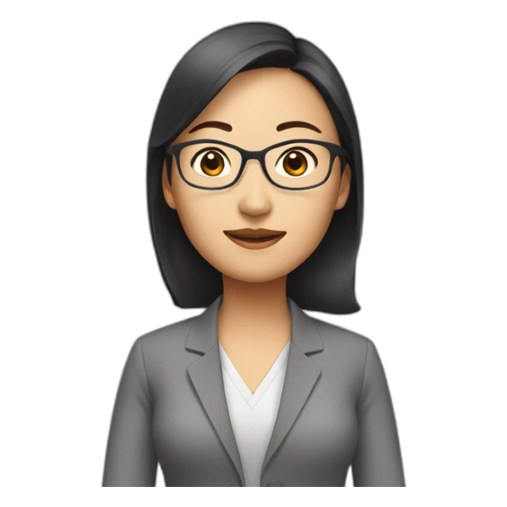asian woman Consultant sticker