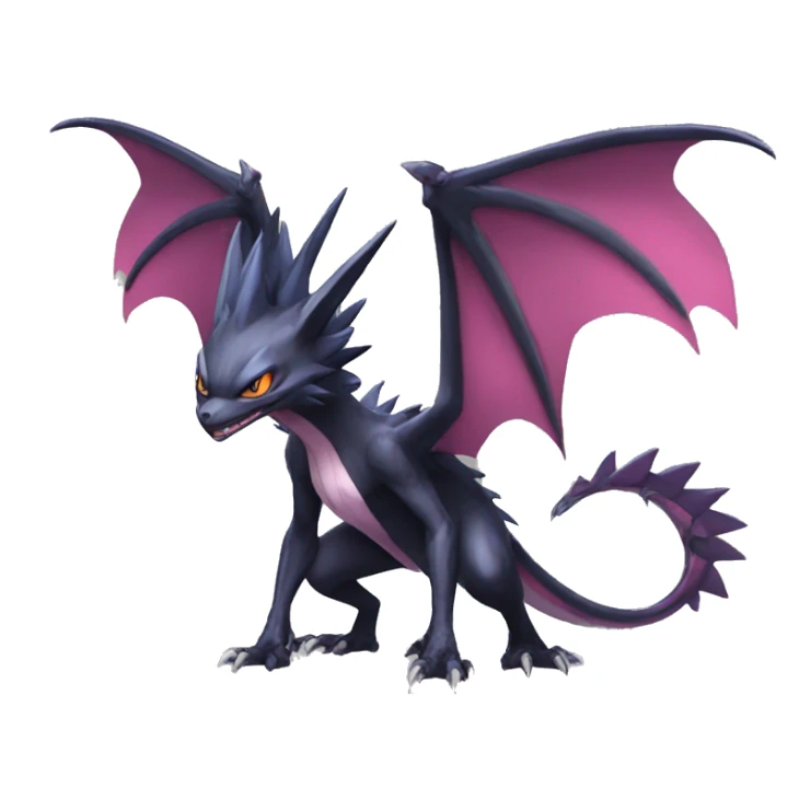 Edgy Cool Nargacuga-Noivern-Pokémon Full Body sticker