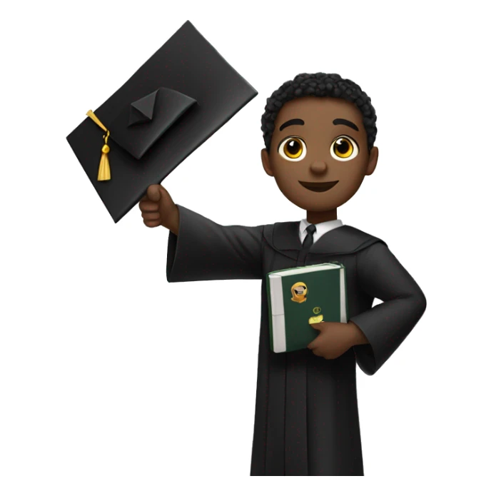 Black Panther  recieving diploma sticker
