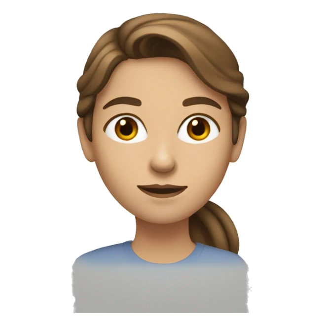 caucasian brown-haired woman drawing something sticker