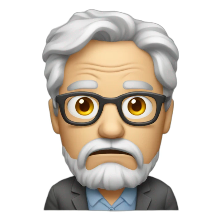 angry professor sticker