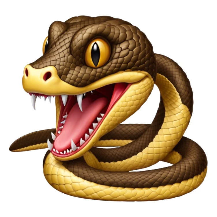 Cottonmouth open mouth sticker