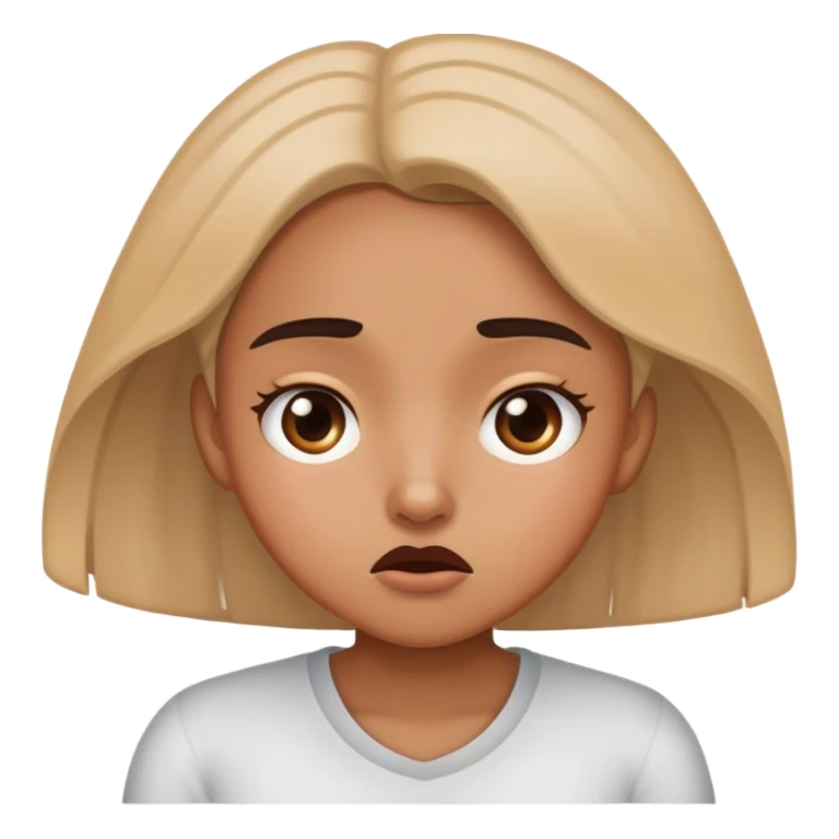 Confused girl sticker