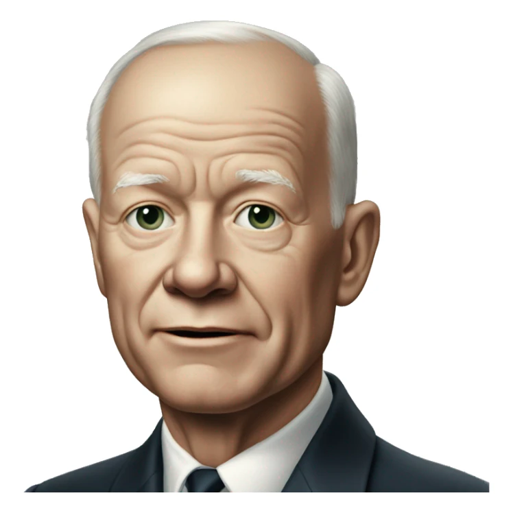 eisenhower photorealistic says no sticker