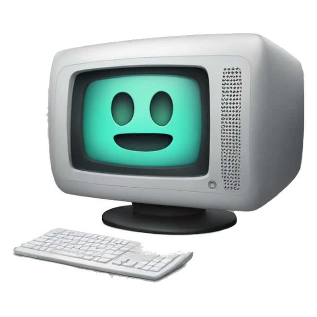 Design Idea: A computer monitor with a speaker icon. sticker
