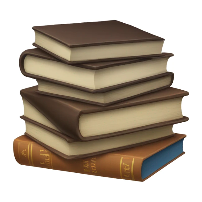 a pile of books sticker