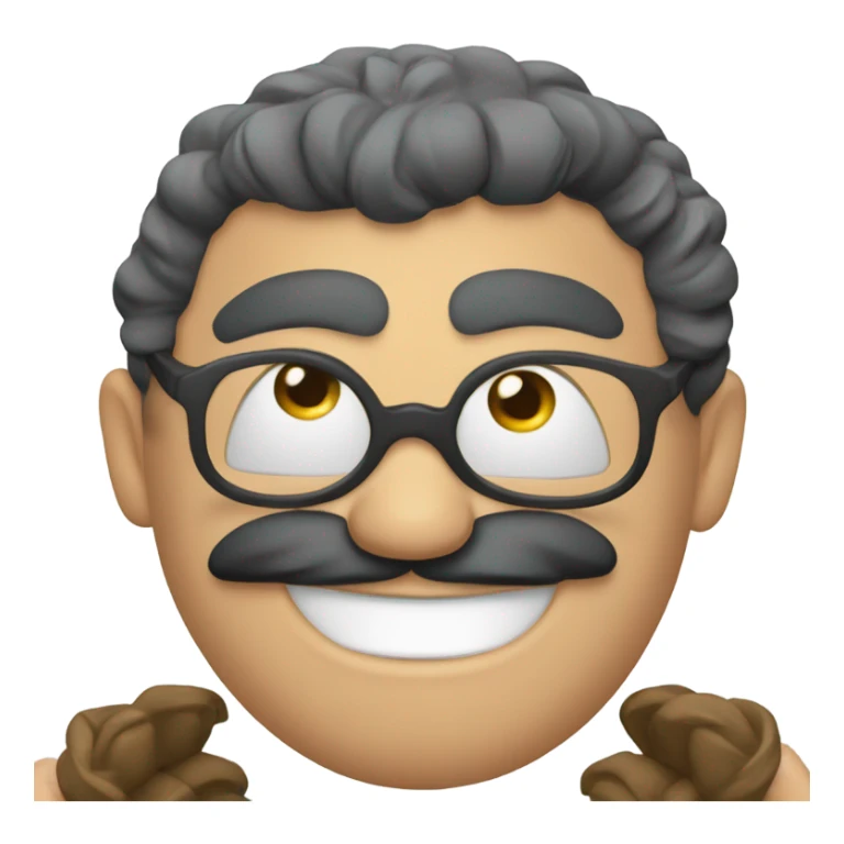 Emoji yeux coeur avec le casque d'asterix sticker