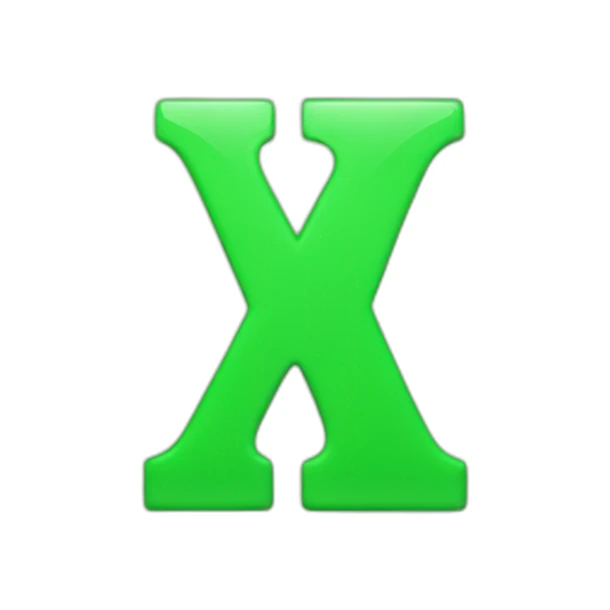 A logo bearing the number 10 next to the letter X, light green sticker