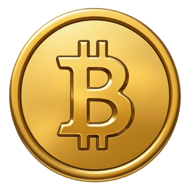 Bitcoin coin emoji smaller to fit WhatsApp  sticker
