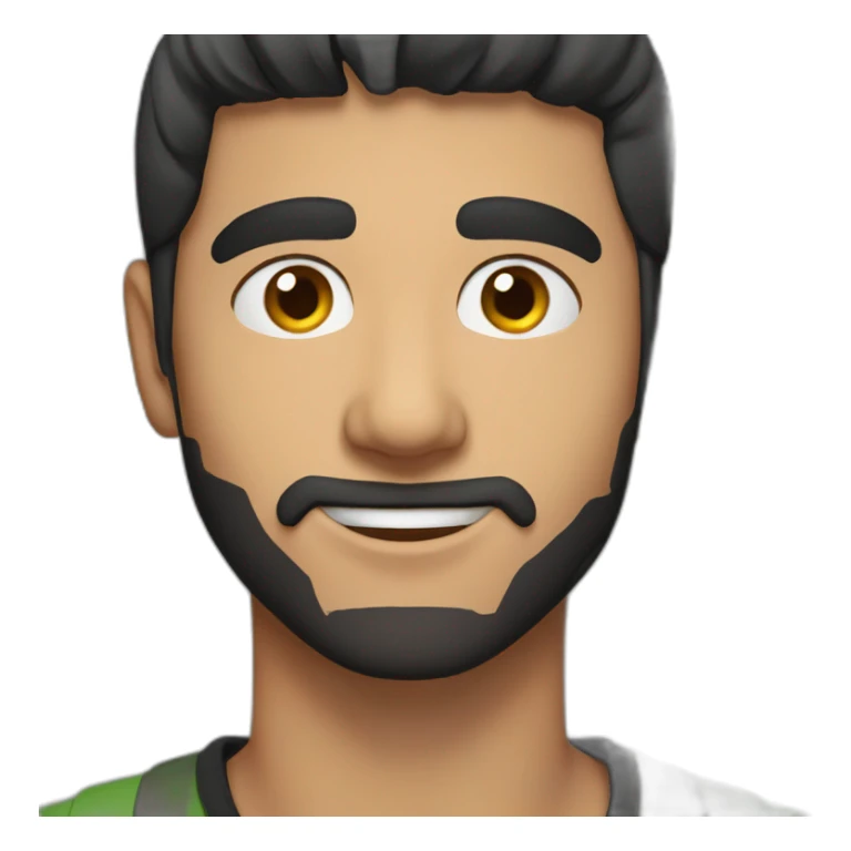 20yo-middle eastern man (white skin) -black-hair-with-a-macbook sticker