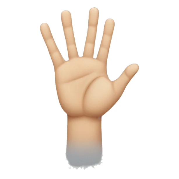 the index fingers of 2 hands touch sticker