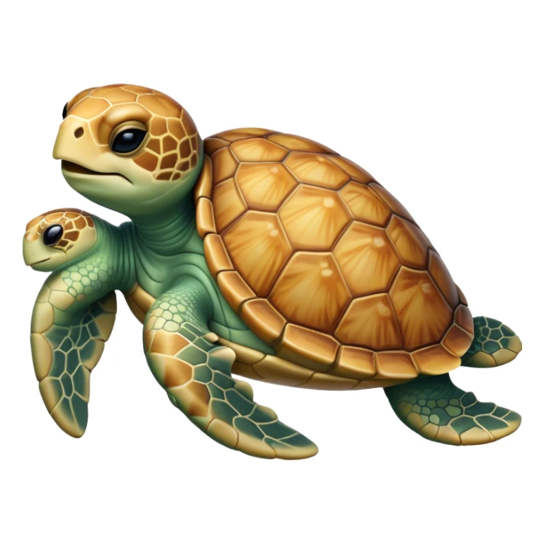 Meme-Worthy Cute Sleeping Sea Turtle Portrait Emoji, Head resting peacefully with a contented smile, showcasing a stately, patterned shell and a smooth, ancient body with eyes gently closed in serene slumber, Simplified yet adorably endearing features, highly detailed, glowing with a soft, drowsy oceanic light, high shine, relaxed and utterly lovable, stylized with an air of playful laziness, soft glowing outline, capturing the essence of a sleeping sea turtle that feels destined to become the next viral icon of adorable rest! sticker