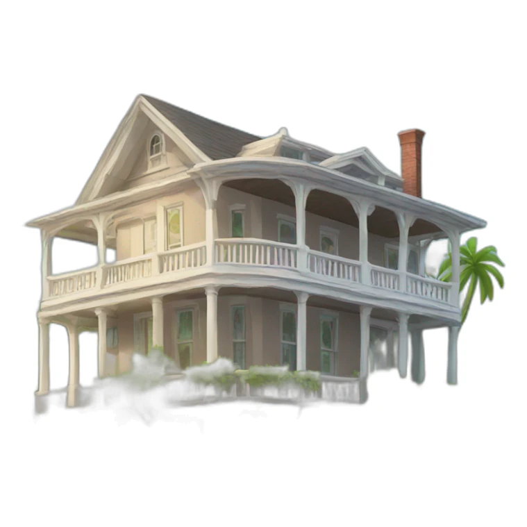Gay home island mansion  sticker
