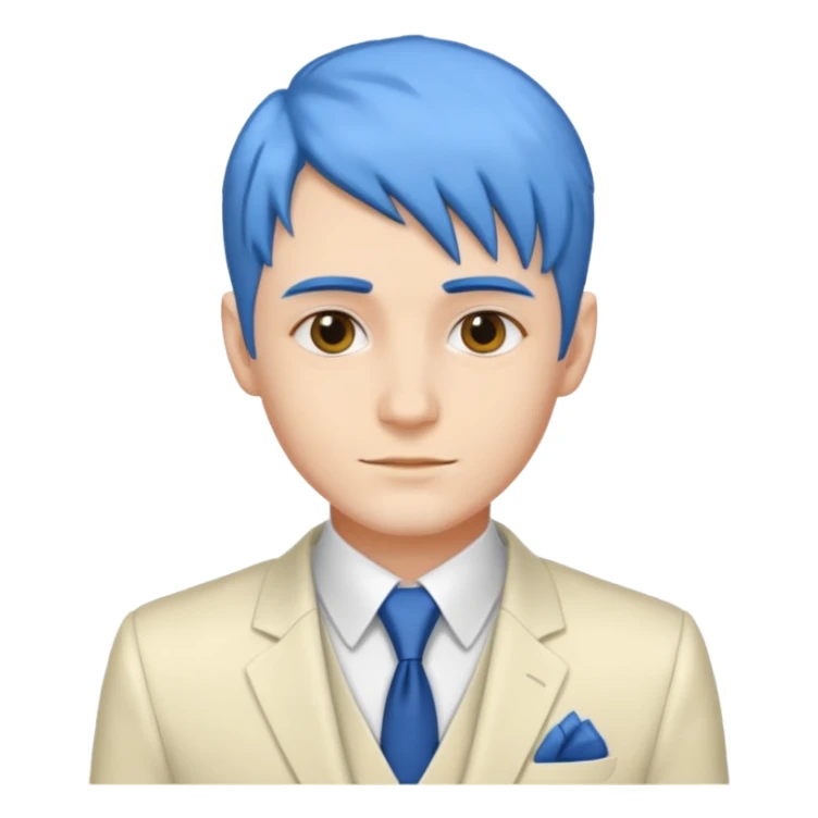 ethereal-pastel-transparent-translucent-gorgeous-spectral-dark-greyish-blue-whitish-gloomy-man-with-blue-hair-with-a-beautiful-creme-suit sticker