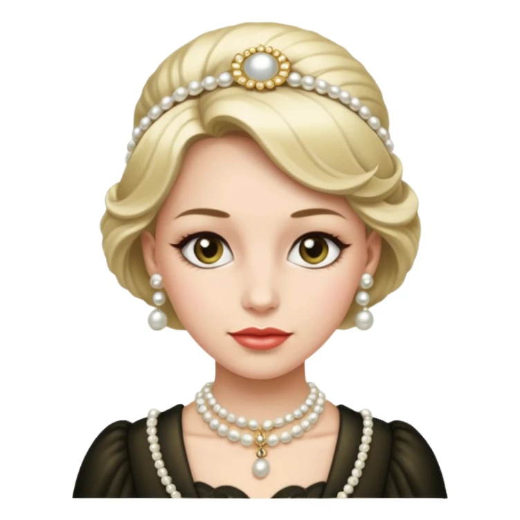 Old Money woman sticker