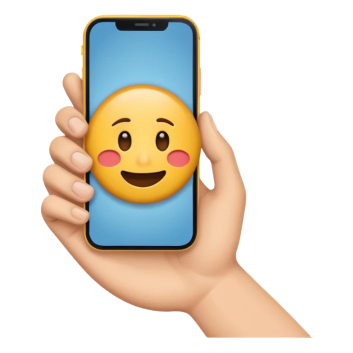 Create an emoji of a hand lifting a phone to answer a call."
 sticker