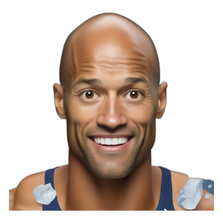 david goggins in bath full of ice  sticker