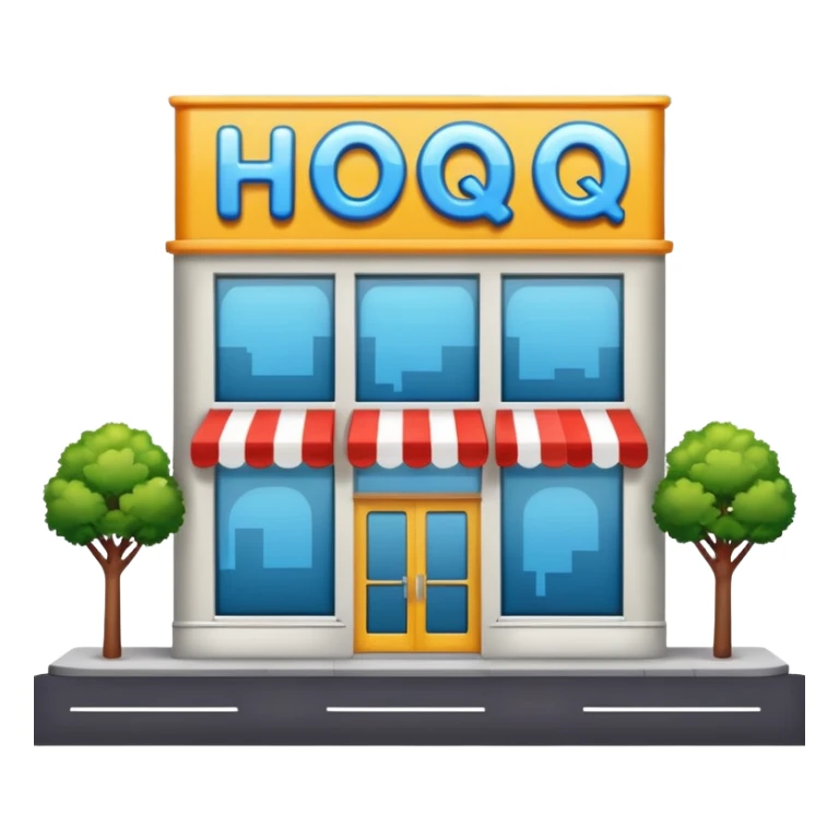  shop with the word HQ in the sign sticker