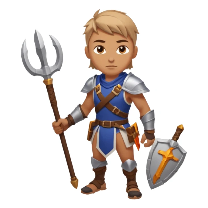 An emoji representing the "ironman challenge" for an Albion Online mmorpg character who crafts everything themselves the hard way, and does not buy or sell items in-game. Think of ironman marathons as a guiding principle. Less of the "iron", more of the marathons and hard work / effort. sticker