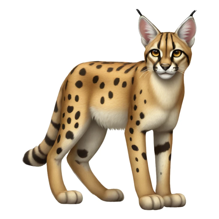 Striped and spotted Lynx-Caracal-Serval full body sticker