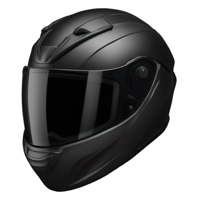 Black motorcycle helmet profile scorpion sticker