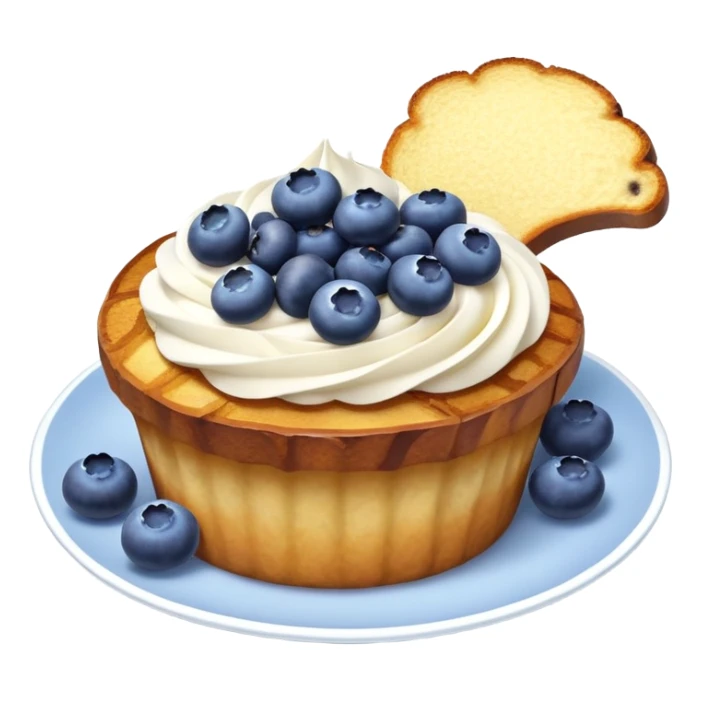 Blueberry french toast cupcake sticker