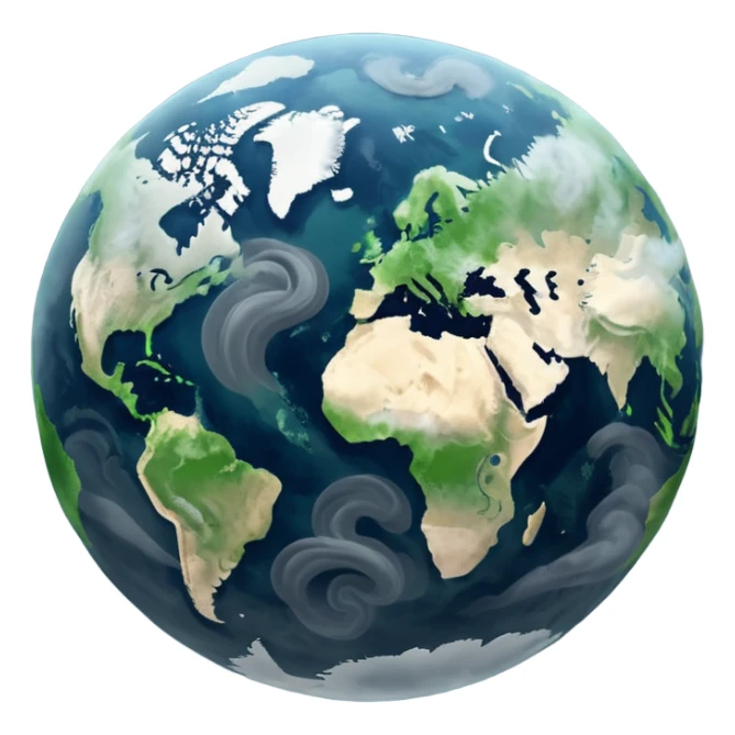 Pollution on earth the view should be were we see it out in the space  sticker