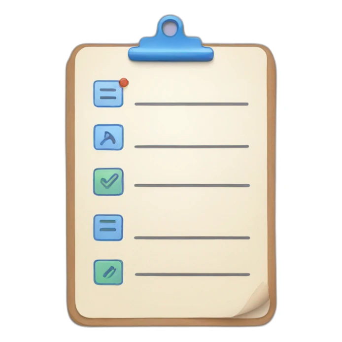 checklist sticker