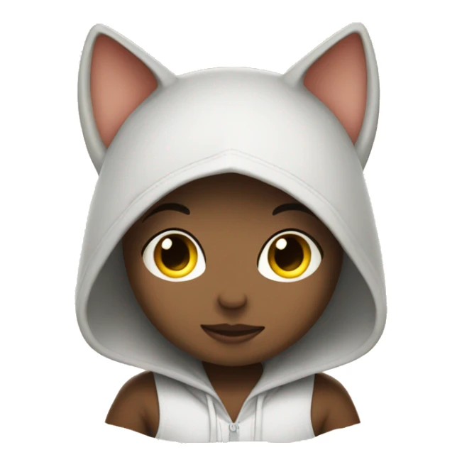 sonny angel with cat hood sticker