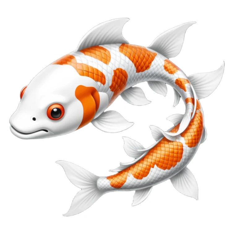 Creo dos pezes koi, como el Jim y el jam uno blaco y otro negro. sticker